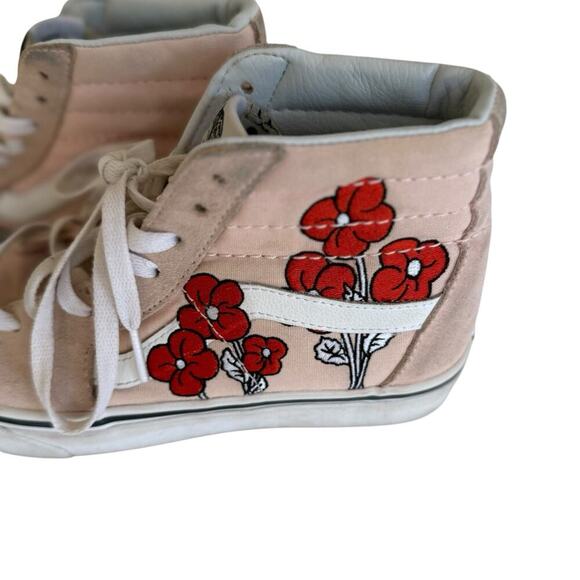 Vans Sk8-Hi Disney Mickey Minnie Mouse Pink Suede Sneakers Women’s 7.5 Rare - Picture 5 of 12